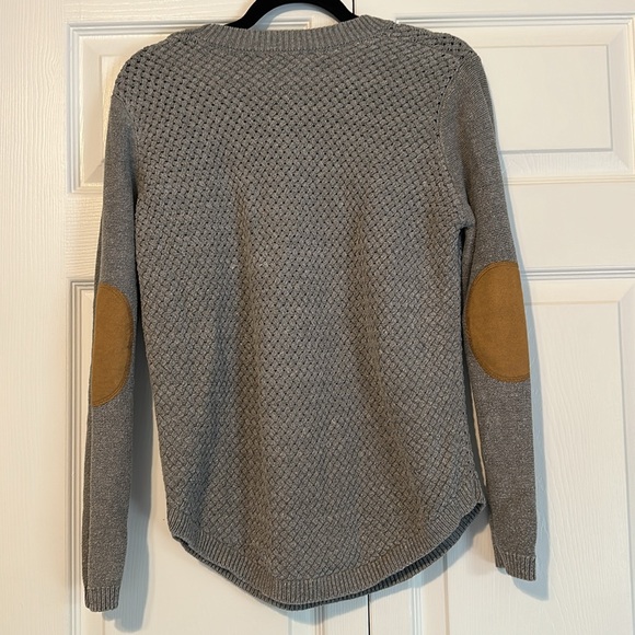 Knit Sweater with Elbow Patches - Picture 3 of 4